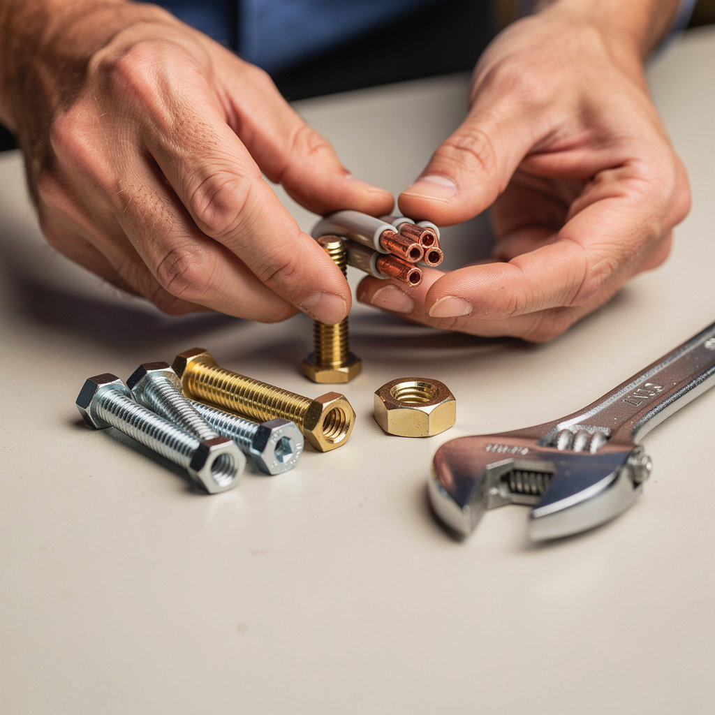 San Andres Hardware store shelves stocked with tools and home improvement supplies in Santa Barbara